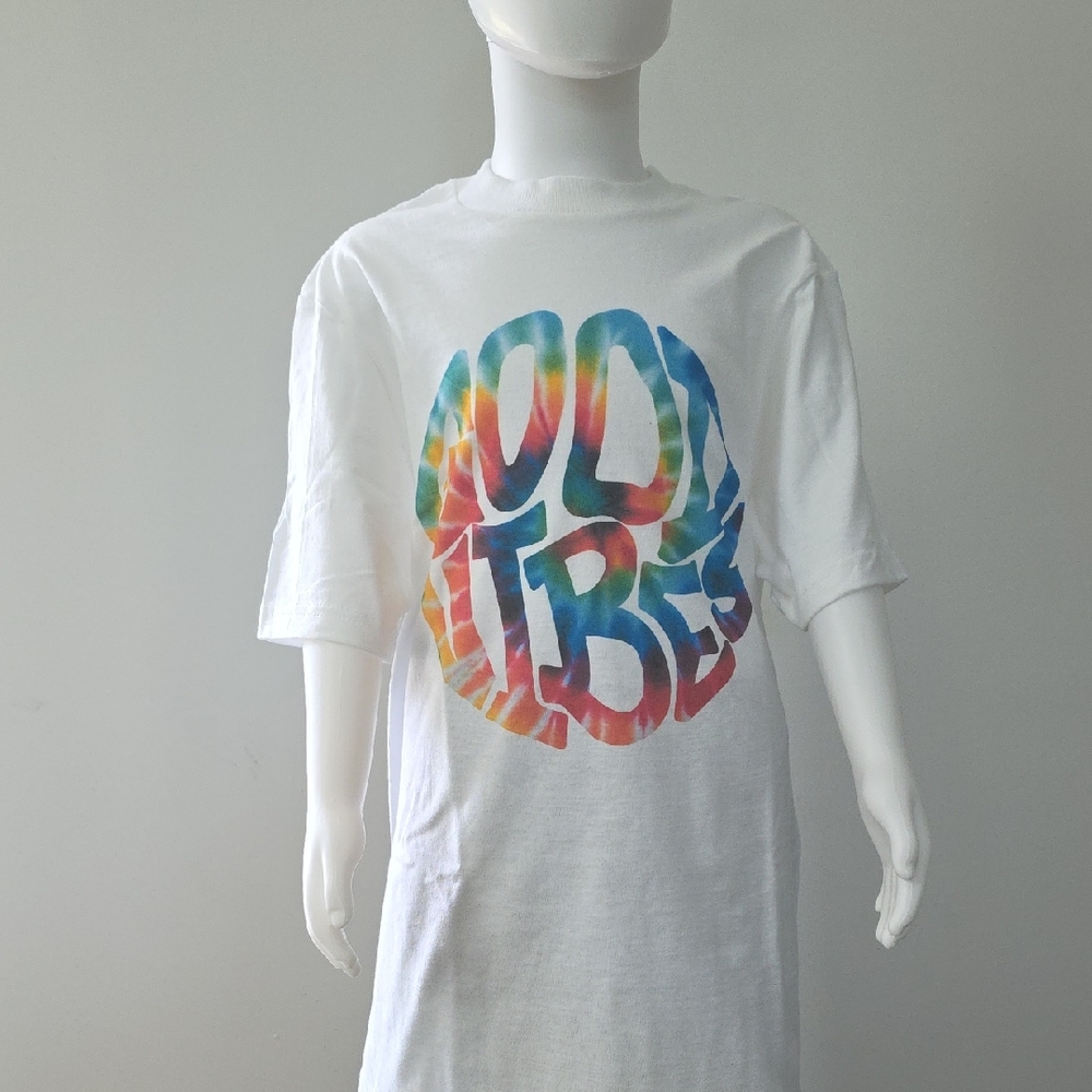 Tultex White Short Sleeve Tee with Colorful Design